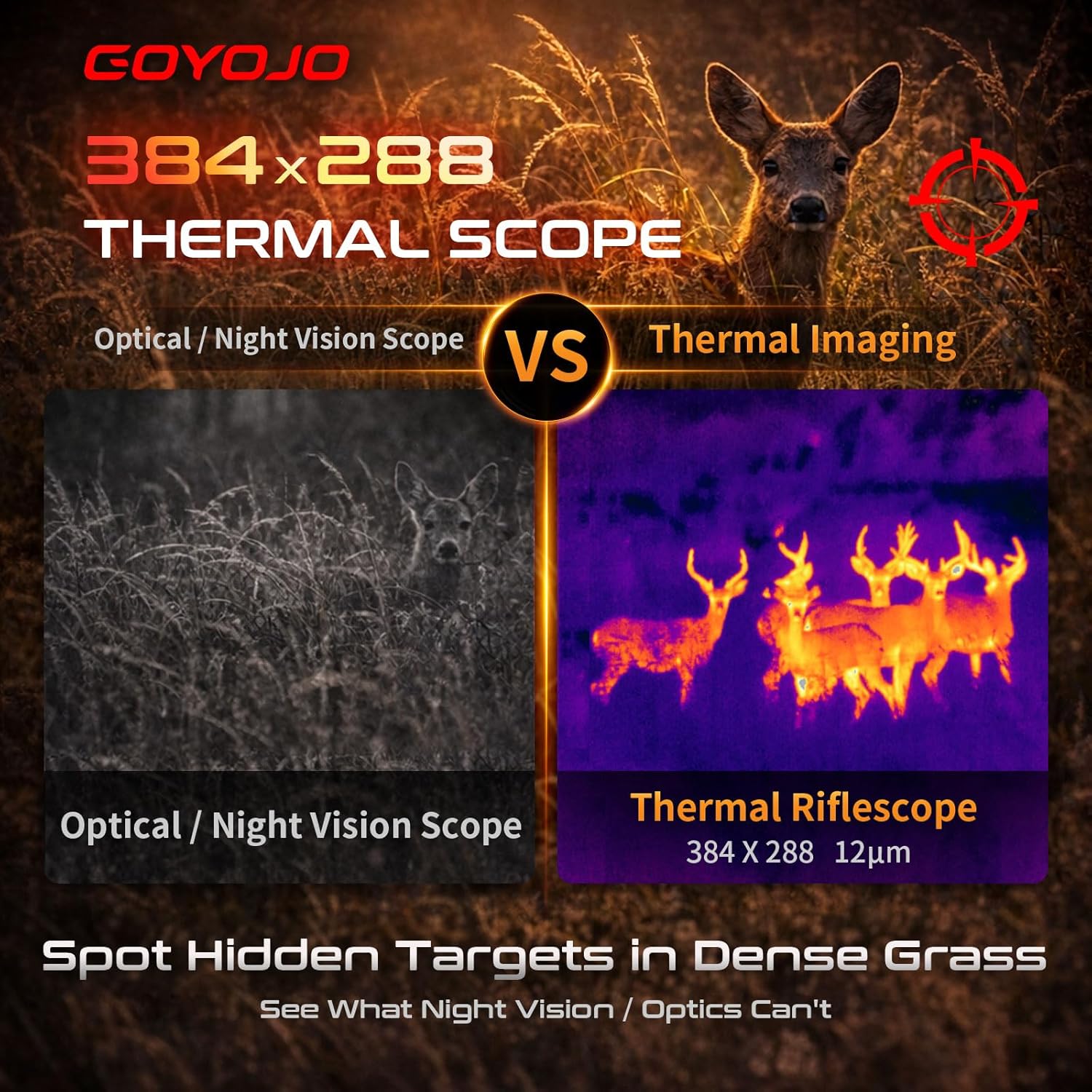 Hunting Thermal Imaging Scope - GOYOJO Thermisch Richtkijker 384x288 Thermische Beeldvorming